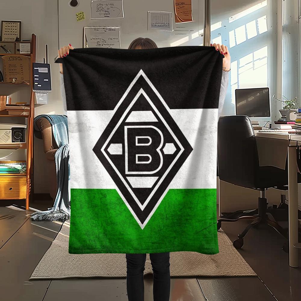 1pc Borussia Print Flannel Blanket, High quality Comfortable for All Seasons, Home Decor, Warmth and Comfort, Perfect for Christmas Gifts19