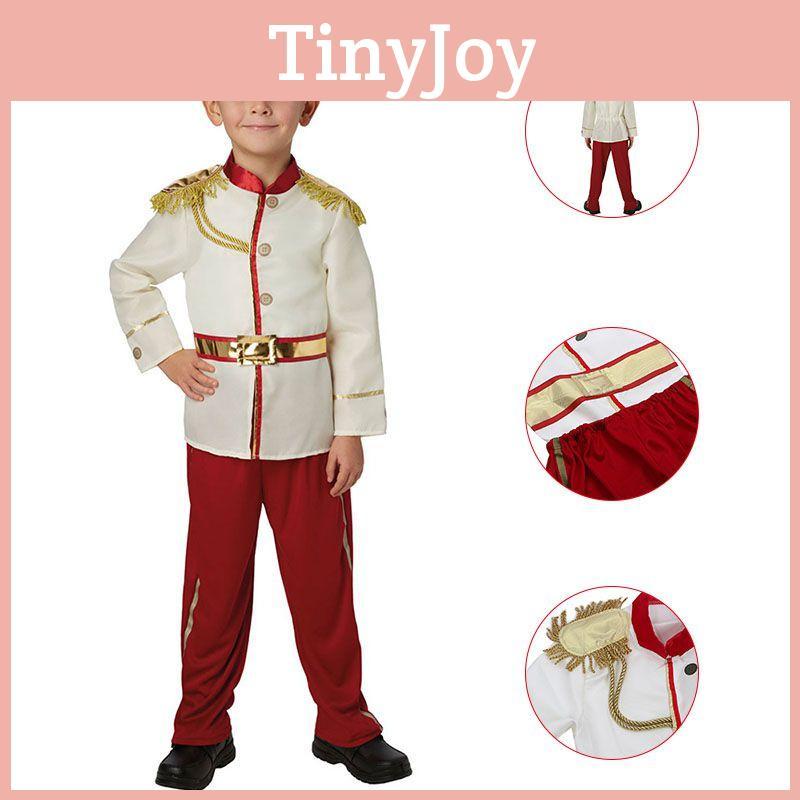 Anime White Snow Boy Prince Charming Child Cosplay Costume Christmas Masquerade