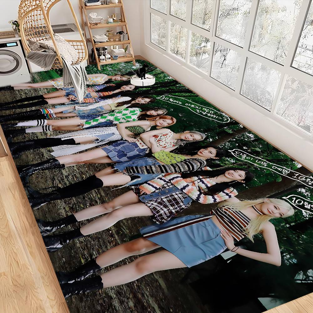 

Fromis_9 Kpop Girl Floor Carpet Nordic Style Home Doormat Bathroom-Toilet Mats Bedroom Hotel Decor Mat 50x80cm