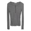 Korean Dongdaemun Sheer Slimming Long Sleeve Top for Women