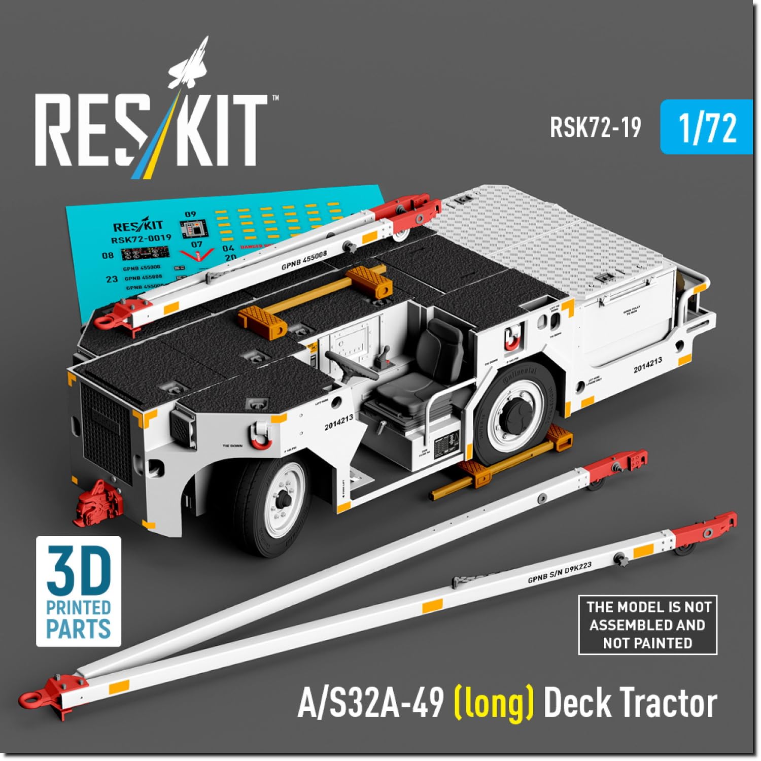 

Reskit 1/72 scale American A/S32A-49 Carrier Tow Tractor with Air Starter Resin Kit RSKS72-0019 (Military Vehicle)