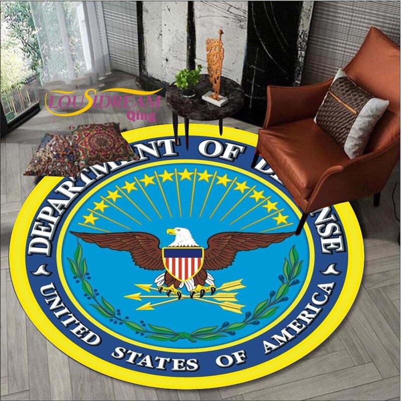 Amerykański orzeł okrągłe dywany w sypialni dywaniki do pokoju dziecięcego na krzesło do salonu mata podłogowe maty termiczne dla wycieraczka dla dzieci