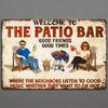 Retro Metal Tin Sign Bar Wall Decor Vintage Poster