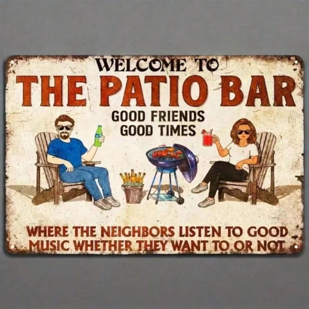 Retro Metal Tin Sign Bar Wall Decor Vintage Poster