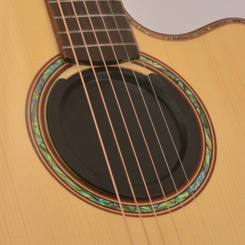 1/2 Stück Silikon Klassische Gitarre Buster Schalllochabdeckung Gitarren-Geräuschreduzierung Gitarrenzubehör Pufferblock Stöpsel Teile