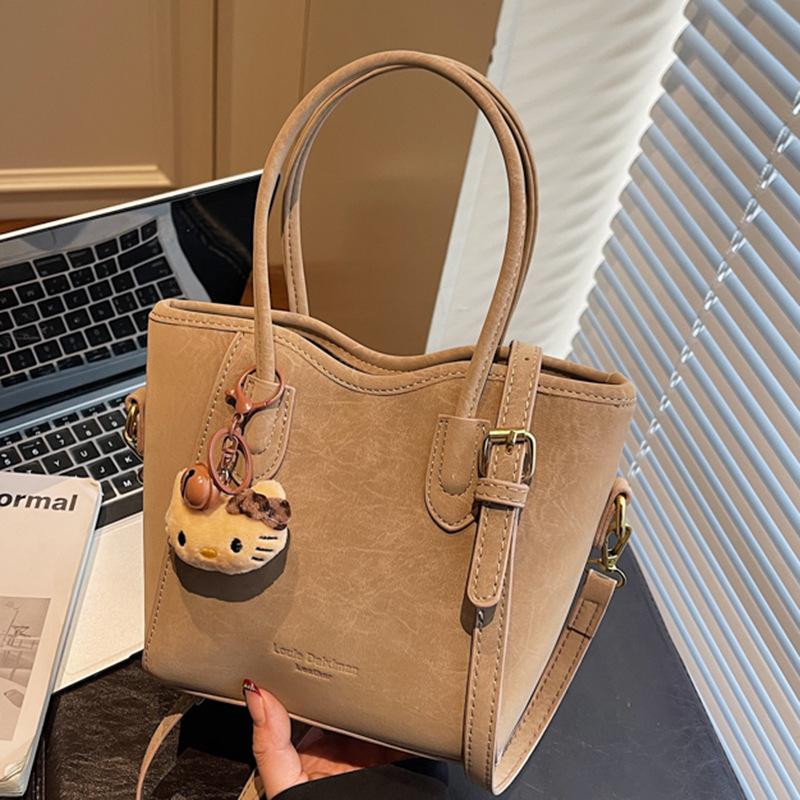 Handbag Bag Women's Winter Fashion Retro Shoulder Bag Commuter Messenger Bag Simple Bucket Bag