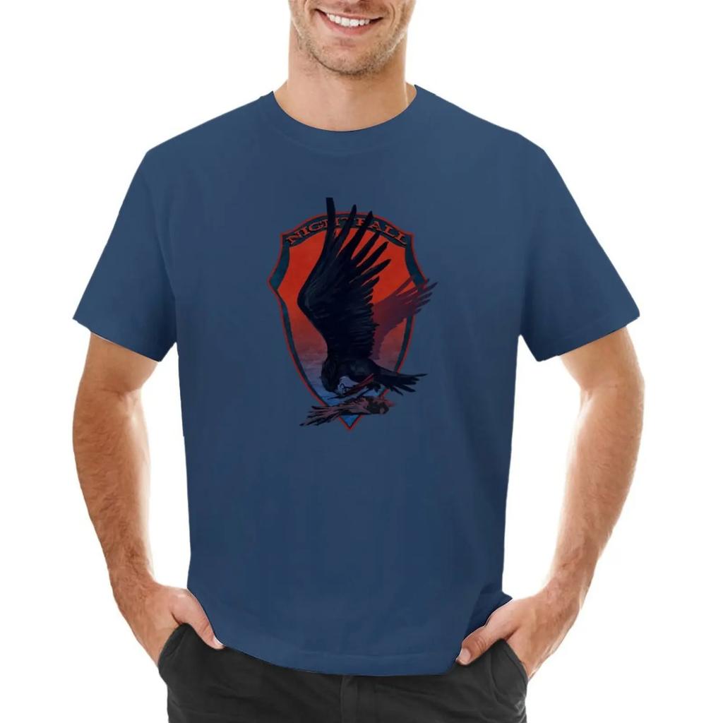 Nightfall Raven Emblem från Armored Core VI T-shirt kawaii kläder stora storlekar herr träningsskjortor