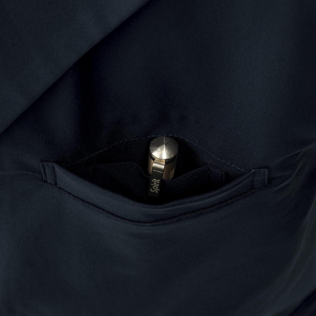 DIVISION Arztkittel DOM0030 Dunkelmarine [UNITE ME] (Lange Ärmel) [Herren] [Blickdicht/Antistatisch/Stretch/Antimikrobiell/UV-Schutz/Pflegeleicht]