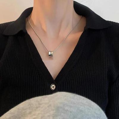 Einfaches schickes Choker für Damen: Kühler Ring-Taillen-Halskette, Hochwertige Vielseitige Schlüsselbein-Kette
