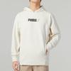PUMA Solid Color Front Print Letter Logo Hoodie Long Sleeve Men Tops White 846547-73
