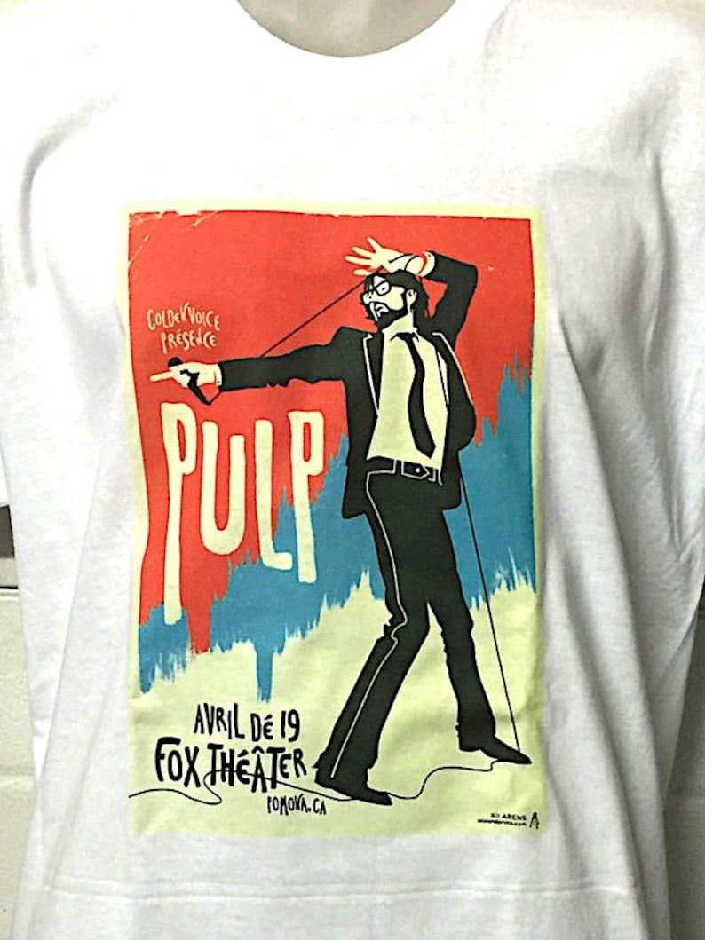 Pulp Jarvis Cocker fox theater music T Shirt Mens Womens Tees Top, Unisex Shirt S