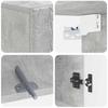 Bathroom Wall Cabinet DELFT Concrete Grey 30 x 31 x 59 cm