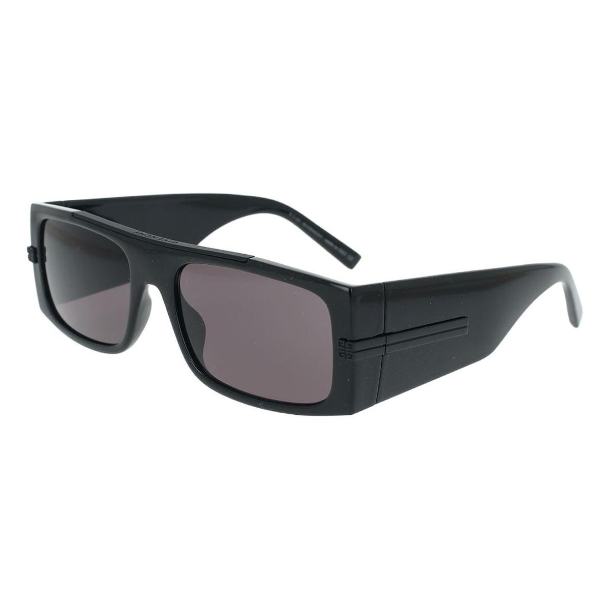 Givenchy Solid Design Acetate Rectangular Sunglasses Men sunglasses Black GV40011I5801A 58,Black