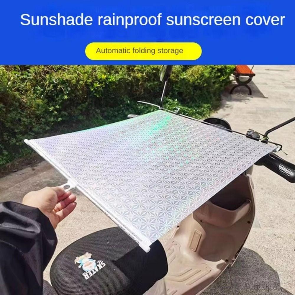 

Autoshrink Moto Bike Cover Heat Absorption Car Clothing Electric Vehicle Sunshade Scooter Cover Black-S