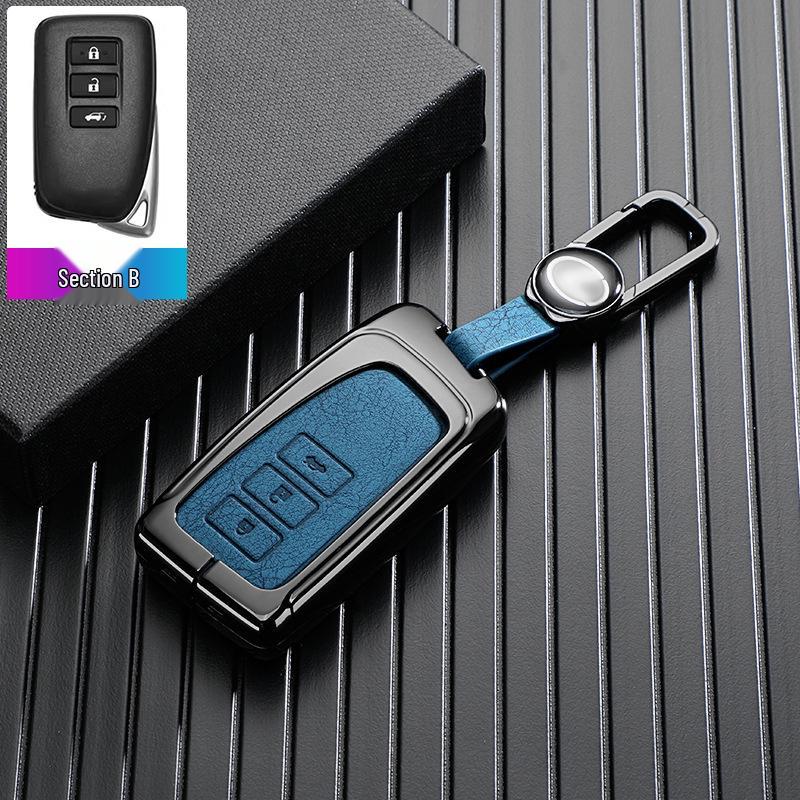 Metal Car Key Case for Toyota ES200, LX570, IS, ES, GX, RX, NX2000 (13th Gen)