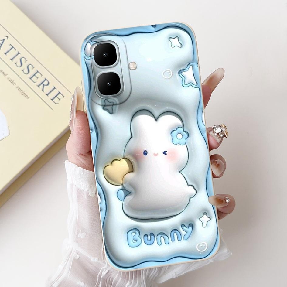 For Infinix Smart 10 Case Cute Rabbit Panda Cartoon Accessories Soft Silicone Protect Phone Cases For Infinix Smart10 Full Cover