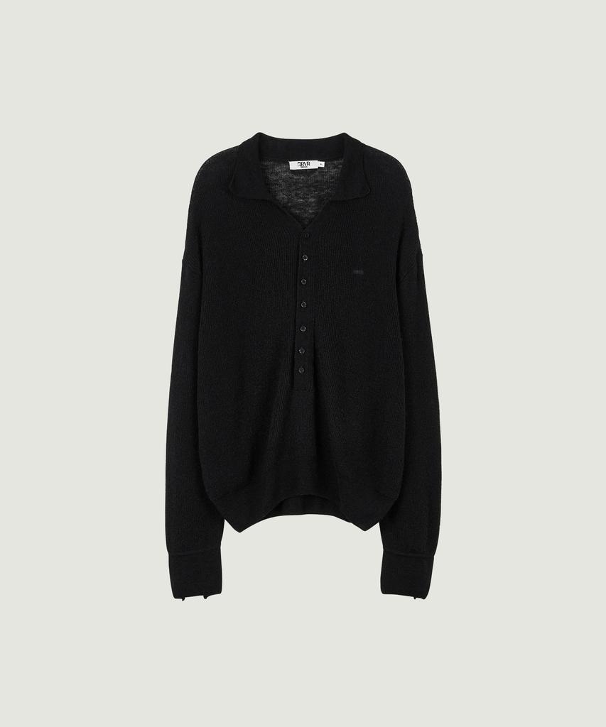 GROVE Gavin Collar Knit (Black)