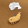 Plush Stuffed Keychain Funny Dolls Fried Shrimp Dog Pendant Keyring for Decor