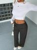 2025 European & American Fashion Straight-Leg Pants with Pockets