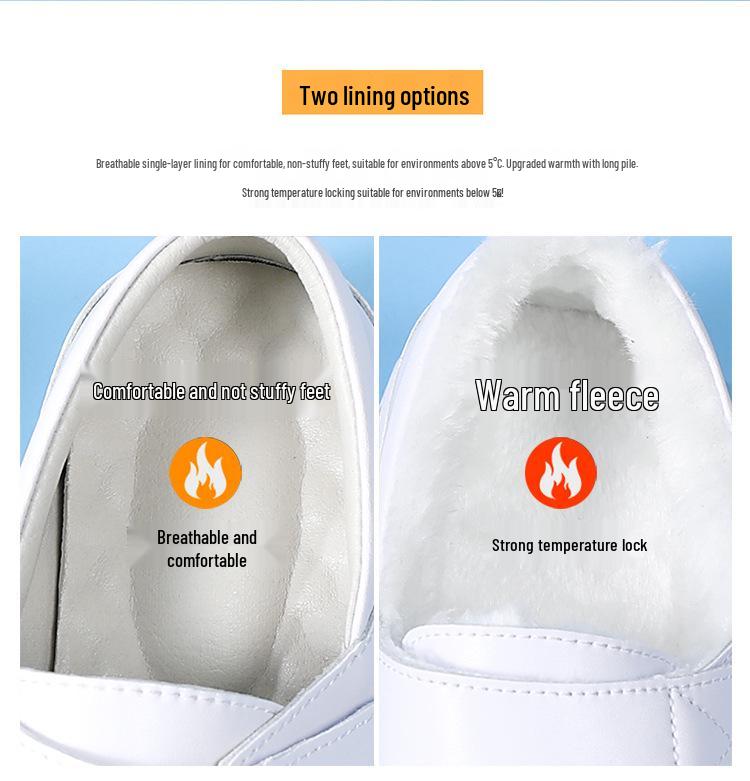 Women's Soft Sole Breathable Nurse Shoes - Genuine Leather, Non-Slip Air Cushion, Thick Sole, Comfortable & Durable for Long Wear.