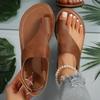 Spring and summer new European and American style sandals 2025 set of toe flat sandals women's independent station women's sandals