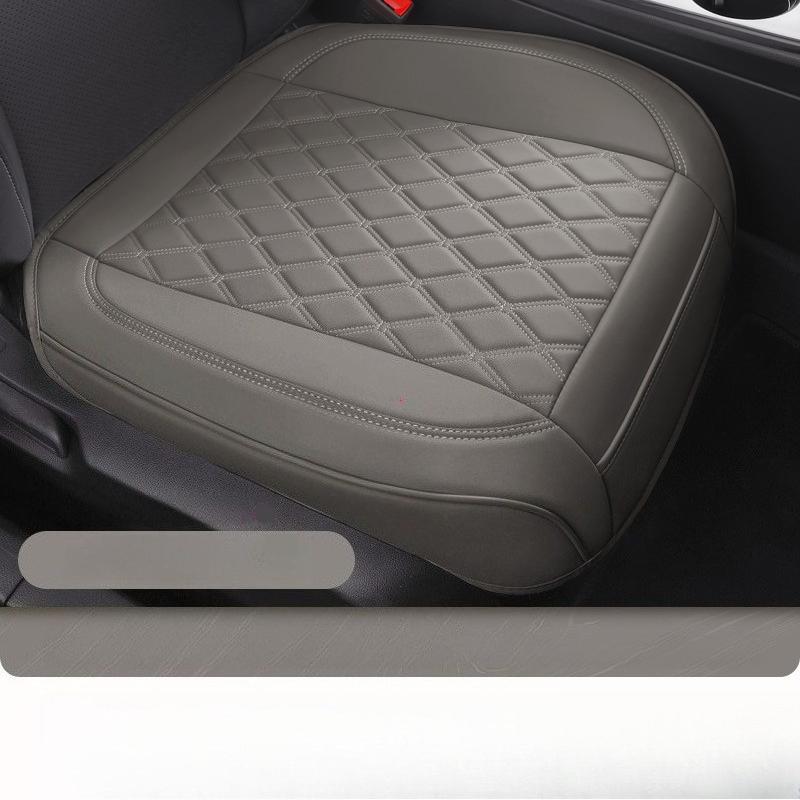 1PCS Nappa Leather Car Seat Cover Anti-Slip and Full Wrap Driver Car Seat Protector Mat Front Bottom Car Seat Cushion Cover