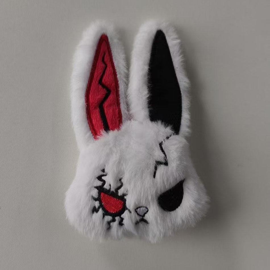 Gotisches Kaninchen Plüsch Schlüsselanhänger Rabbitbag Anhänger Mit Bandagen Design Kawaii Schlüsselring Anhänger Auto Tasche Schmuckstück Mädchen Kind Geschenk Zu