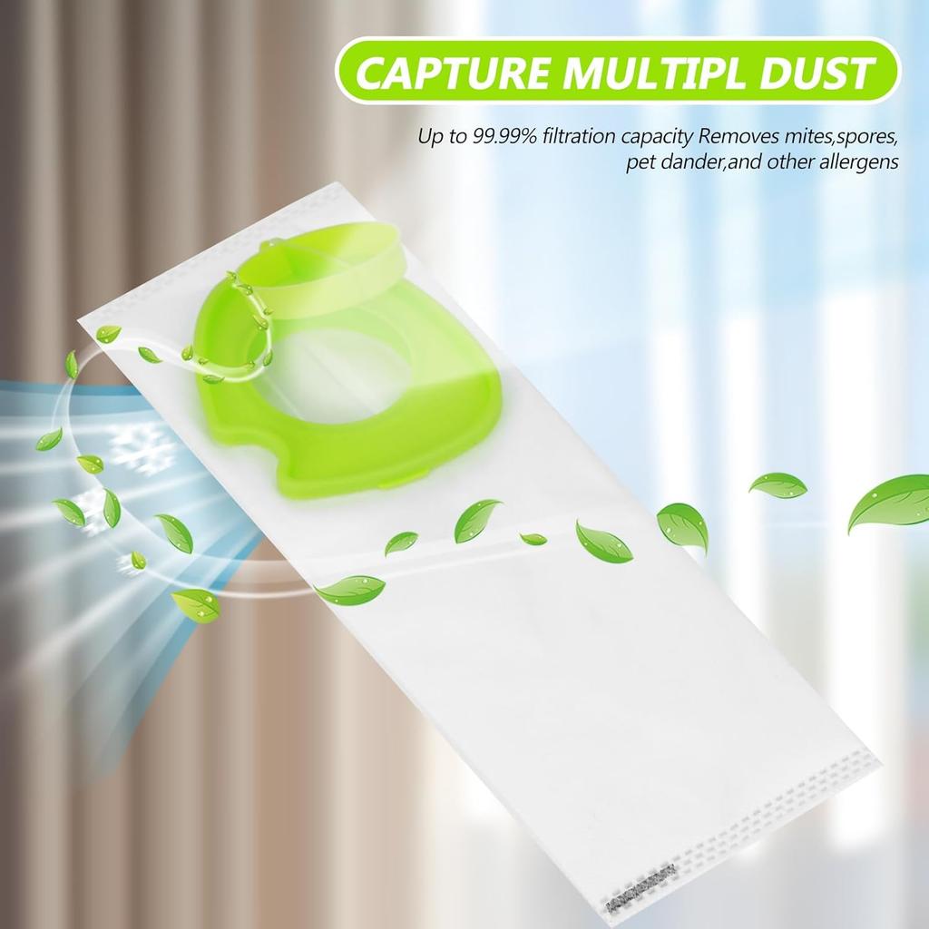 12 Pack Vacuum Dust Bags, Vacuum Bags Replacement for G-tech PRO & PRO 2, Cordless & Handheld Vacuum Cleaner ATF301, ATF303, ATF307, ATF308 3 Layer