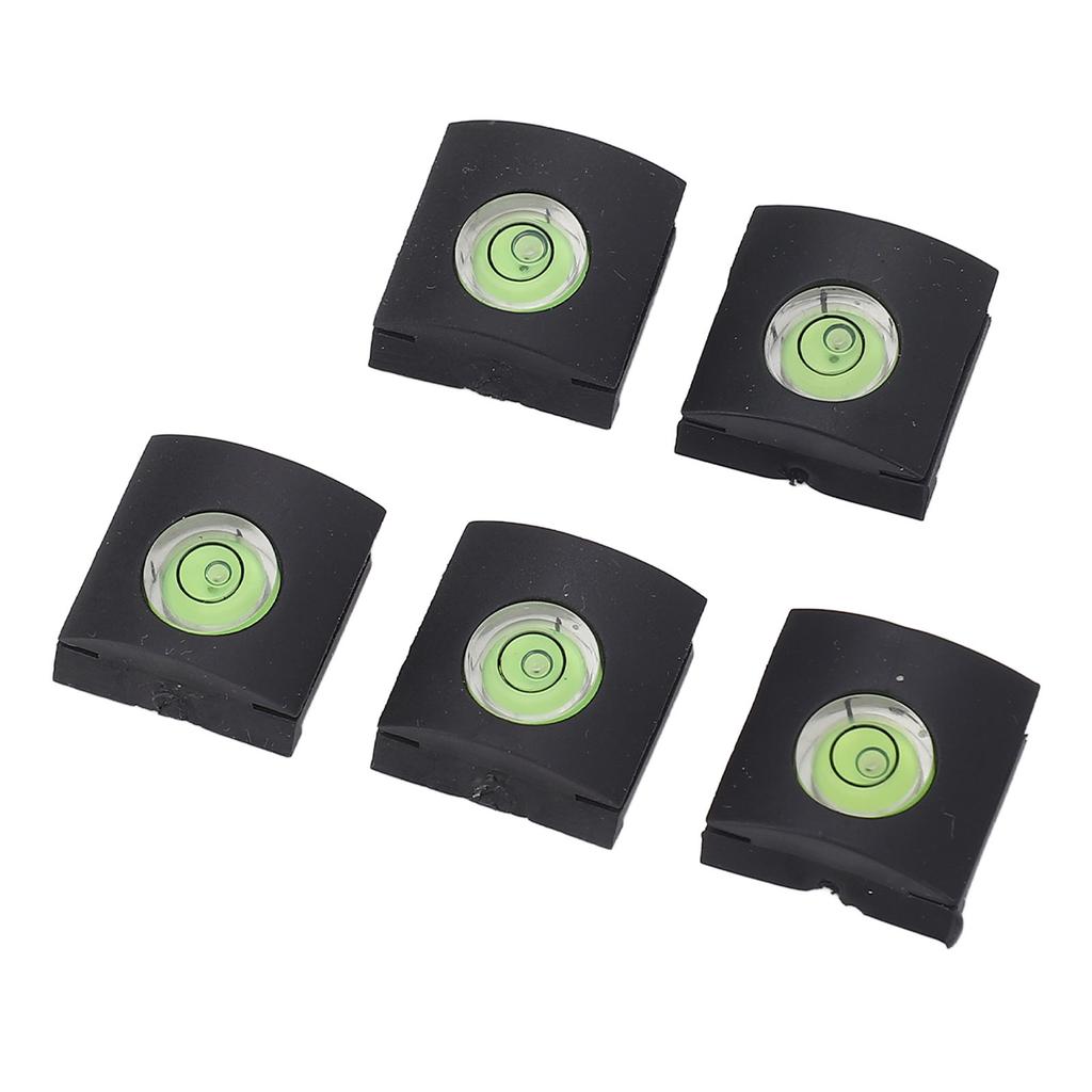 5 STÜCK Kamera Blitzschuhabdeckung mit Wasserwaage Universelle Wasserwaage Blitzschuhkappe Staubdicht für DSLR-Kameras