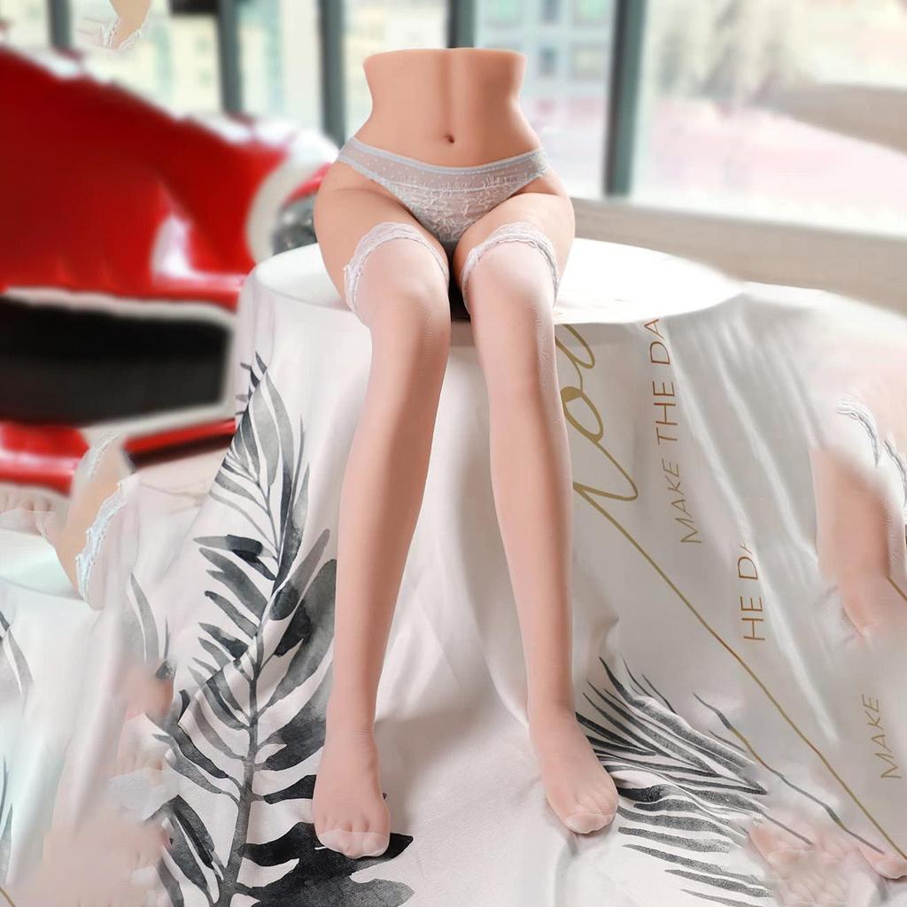 Half Body Leg Real Sex Doll Toys for Men Gay 18+ Adults Supplies Silicone Torso Metal Skeleton Ass Pussy Vagina Masturbator Male