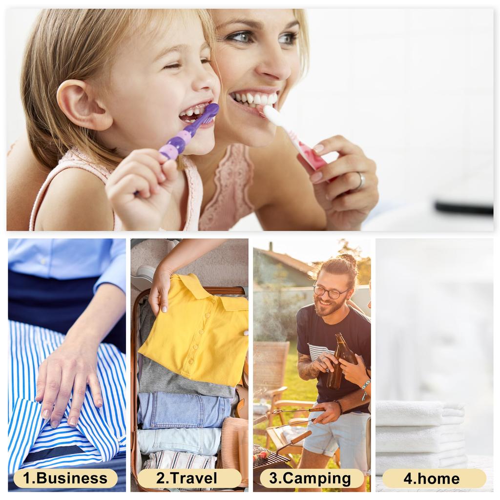 VOCOSTE Toothbrush Case Toothbrush Holder Toothbrush Toothpaste Protection Storage Case Lightweight Portable Small 2 Pieces White