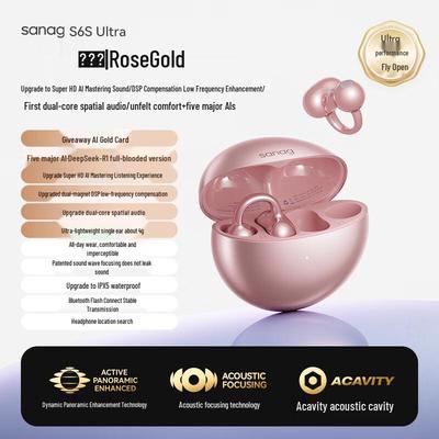SANAG S6S Ultra Open-Ear Bluetooth Earphones with AI Translator