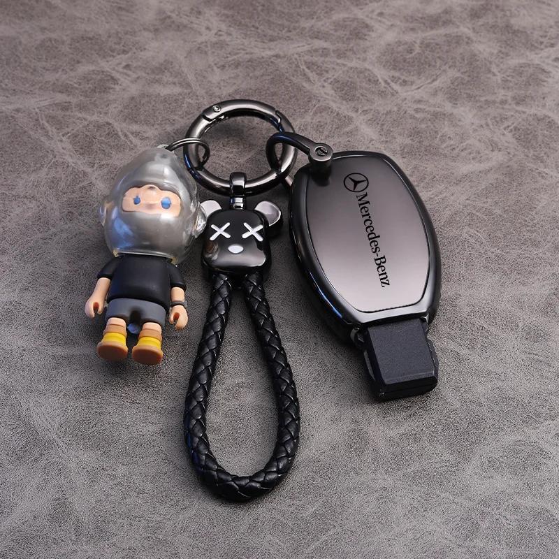 RPO5 Car Key Fob Cover Case Keychain Holder For Mercedes Benz Accessories A200 C180 C200 C300 GLA250 GLC300 GLE400 GLE500