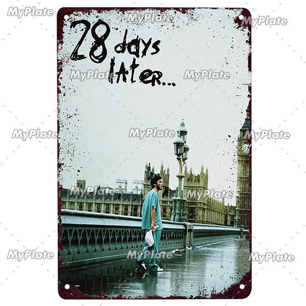 Science Fiction Film Poster Metall Zeichen Vintage Plaque Zinn Zeichen Platte Wand-dekor Für Club Mann Cave Kunst Malerei film