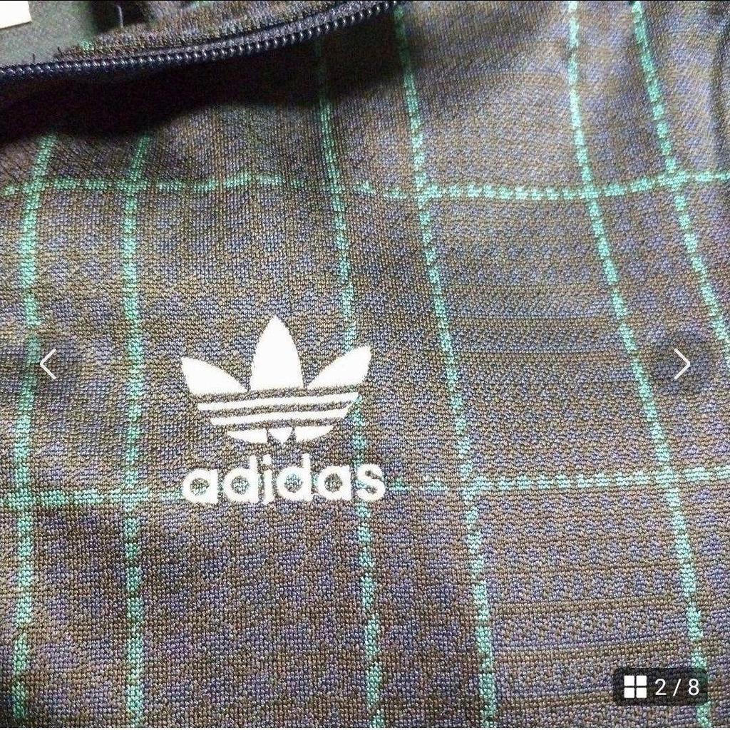 [USED] Adidas Originals Tartan Check Track Jacket In Houndstooth
