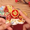 Chinese Style Fridge Magnets 3D Rotating Traditional Refrigerator Magnets Cartoon Horse Year God of Wealth Magnets
