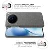 For vivo X200s 5G Phone Case Cloth Texture Anti-Scratch Protective PC Back Cover