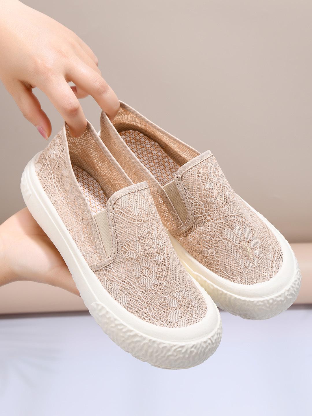 

Весенне-летние женские парусиновые туфли-рыбаки: Модные, Универсальные, Повседневные слипоны в китайском стиле на толстой подошве 39