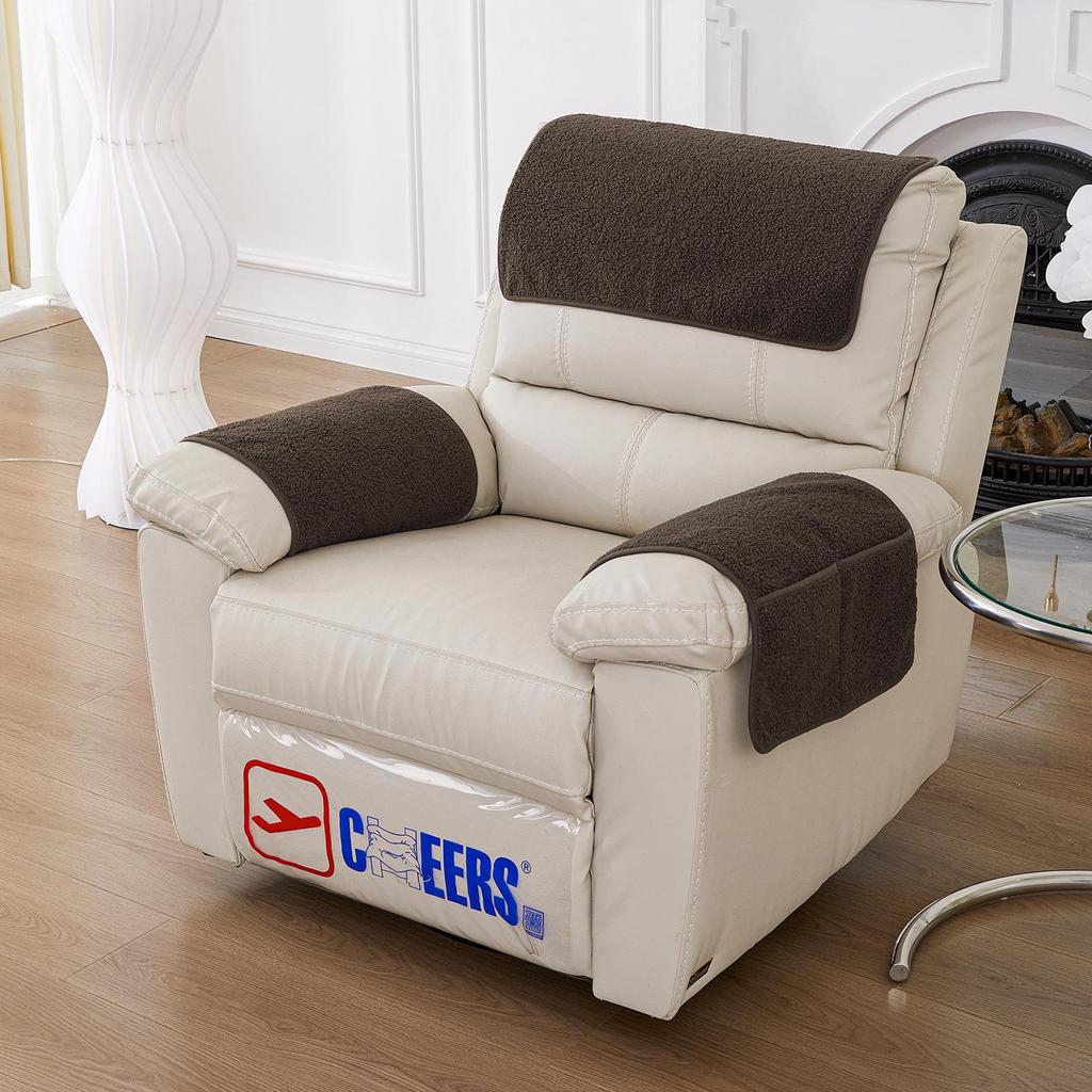 Lammwolle Sofa Kopfstützen- & Armlehnenkissen-Set mit Aufbewahrungstasche