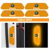 HGWE4 Car Wheel Eyebrow Stickers Reflective Protective Stickers Night Anti-collision Strip For Skoda S Kodiaq Octavia 2 3 Yeti Karoq