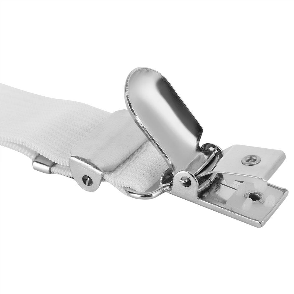 2PCS 90-180cm Bed Sheet Strap Clip   Fasteners   Mattress Holder (white)