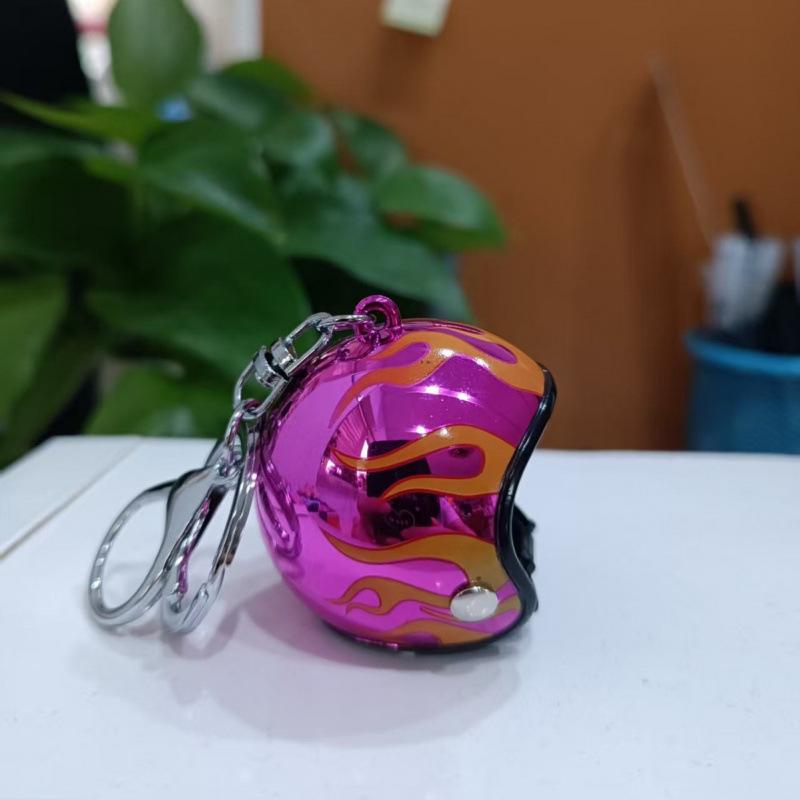 Colorful Exquisite Helmet Keychain & Bag Pendant with Wind-Breaking Duck Head