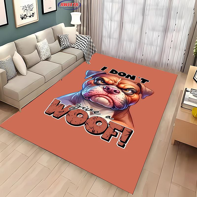 Zvířecí téma Roztomilý pes Velkoplošný koberec pro domácí obývací pokoj Dětská ložnice Pohovka Vstupní rohožka Kuchyňská podlahová rohož Protiskluzová Dekorační rohož