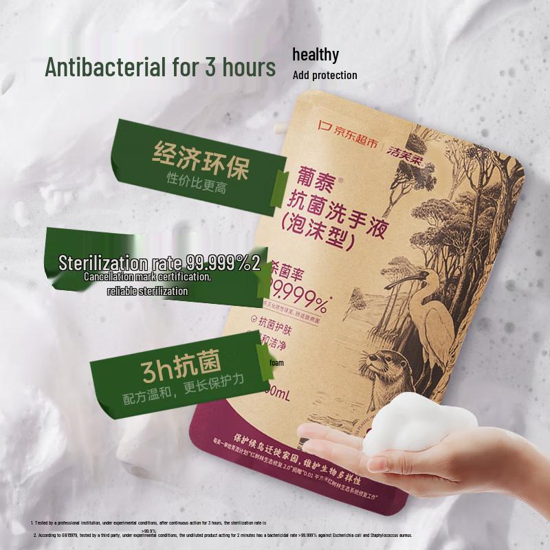 Jie Fu Rou Antibacterial Disinfecting Foaming Hand Wash Refill