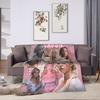 sydney sweeney Flannel Blanket  Super Soft Bedding Throws for Bedroom Picnic Novelty Bedspread Sofa Bed Cover