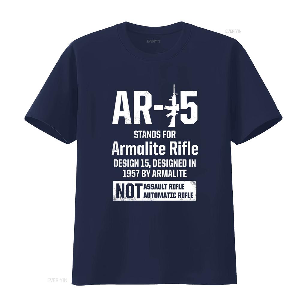 New AR15 T Shirt Patriotic Design Birthday for Men S 5XL vintage Washed Slightly Breathable fashion Versatile Soft Unisex