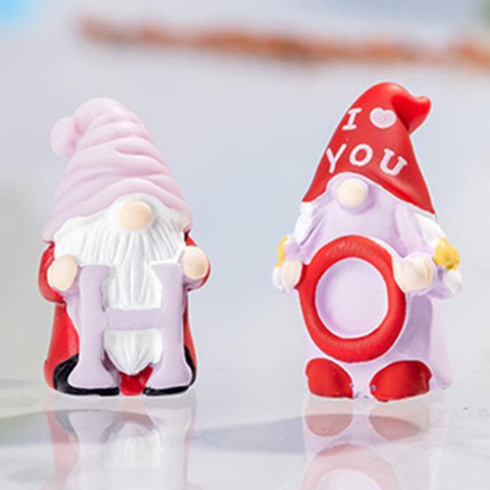 4Pcs Mini Gnome Ornaments Resin Tiny Home Gnomes Collectibles Miniature Gnome Figurines for DIY Craft Fairy Garden Party Favors Supplies