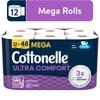 Ultra Comfort Weiches Toilettenpapier 2-lagig 12 Mega-Rollen Saugfähig Reinigungs-Wellen Verstopfungsfrei Kläranlagengeeignet Unparfümiert 2928 Blatt