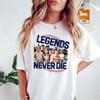 Women's Vintage 1990s Sandlot Legends Vibe Casual Round Neck Tshirt - Soft, Breathable Retro Baseball Top, Comfortable Sports Team Uniform Crew Shirt