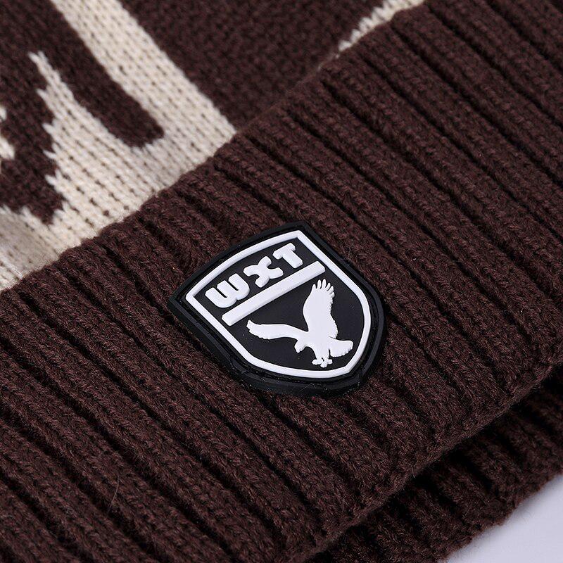 Nuovi cappelli invernali per uomo moda set caldo casual caldo cappello lavorato a maglia berretto da esterno cappello berretto